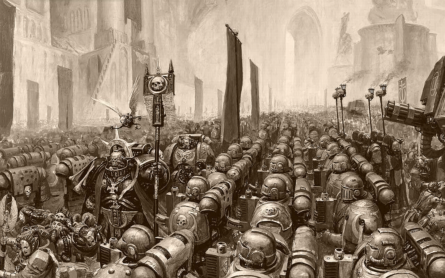 The Ultramarines chapter of the Adeptus Astartes on review. Created by (I believe) Alex Boyd (if this credit is incorrect, please let me know.